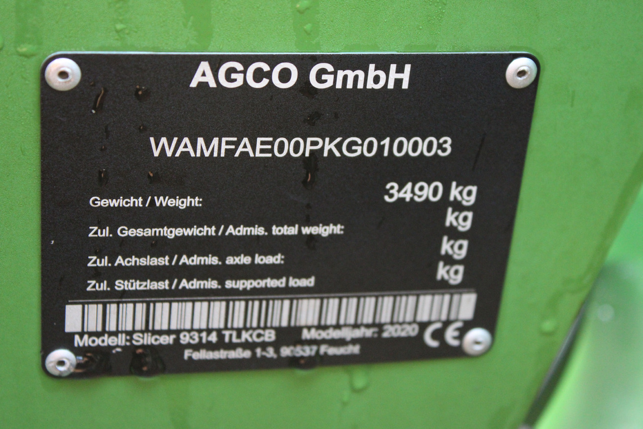 Fendt Slicer 9314 TLKCB - Косилка: фото 2 Fendt Slicer 9314 TLKCB - Косилка: фото 2