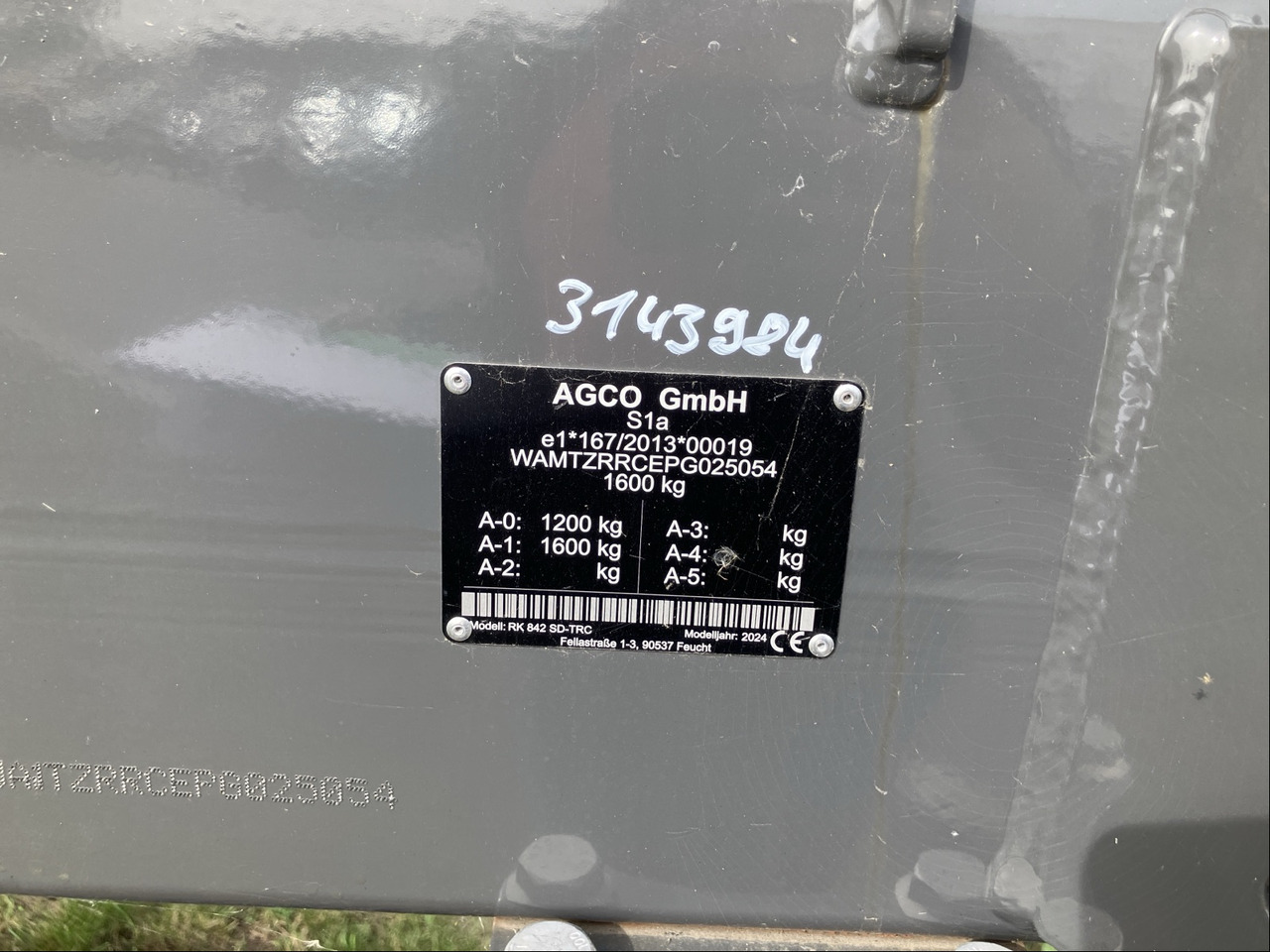 Massey Ferguson RK 842 SD-TRC - Сеноворошилка: фото 2 Massey Ferguson RK 842 SD-TRC - Сеноворошилка: фото 2