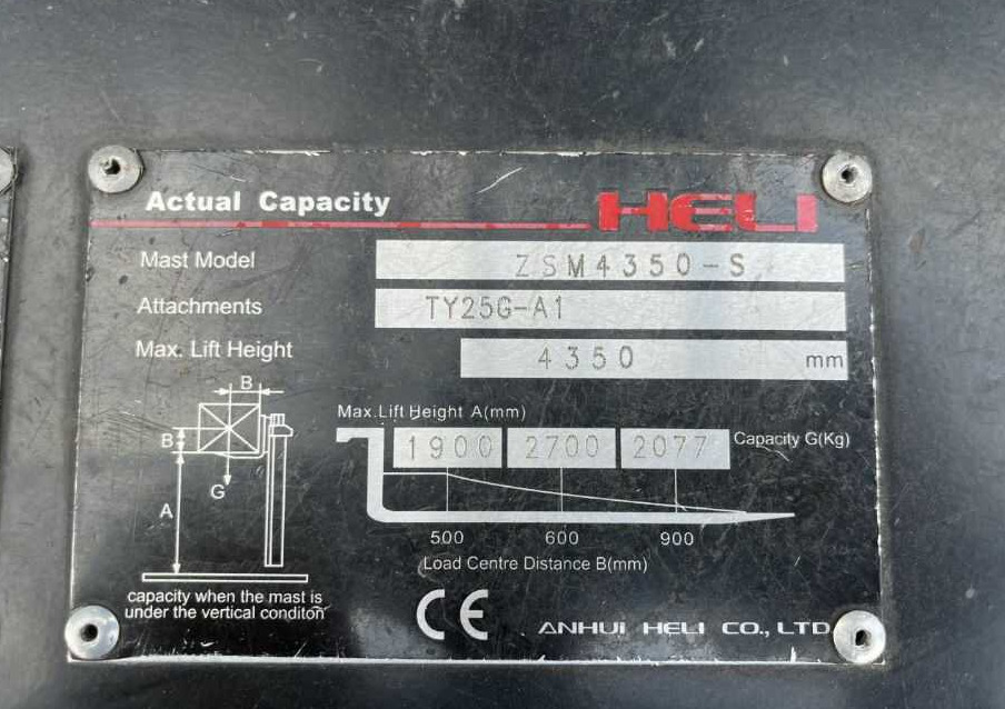Heli CPD25 - Электропогрузчик: фото 5 Heli CPD25 - Электропогрузчик: фото 5