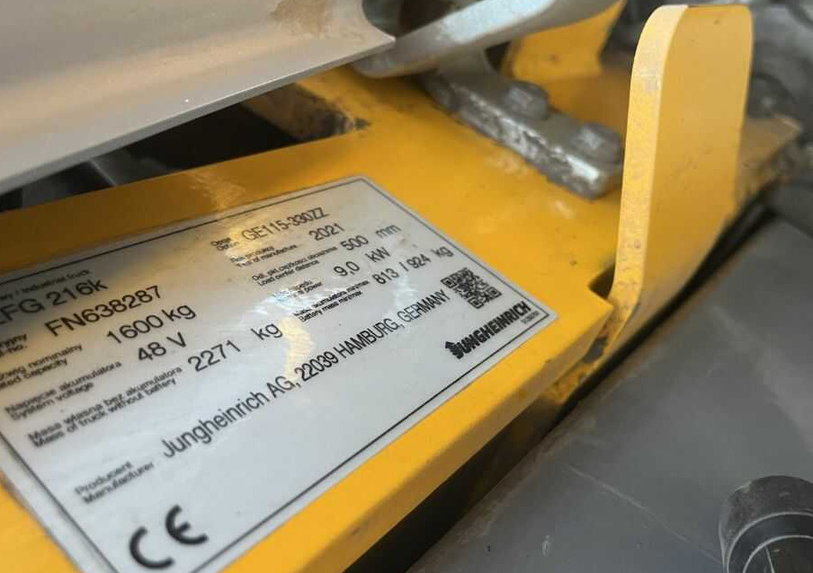 Jungheinrich EFG216k - Электропогрузчик: фото 4 Jungheinrich EFG216k - Электропогрузчик: фото 4