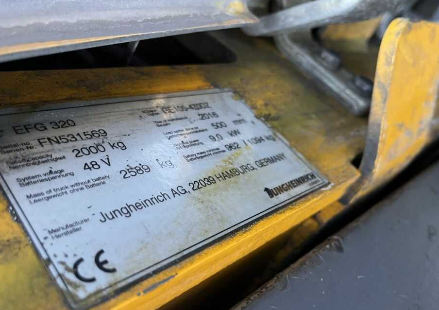 Jungheinrich EFG320 - Электропогрузчик: фото 4 Jungheinrich EFG320 - Электропогрузчик: фото 4