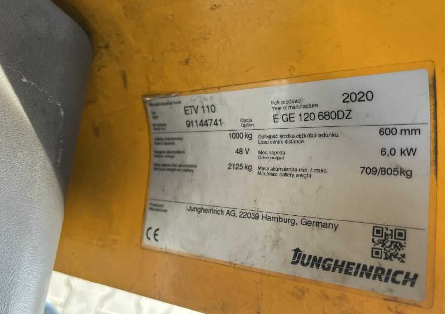 Jungheinrich ETV110 - Ричтрак: фото 4 Jungheinrich ETV110 - Ричтрак: фото 4