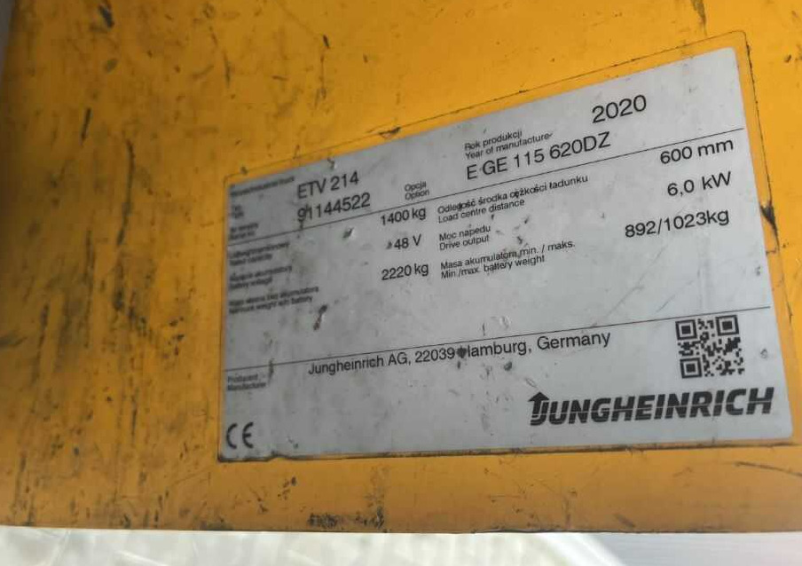 Jungheinrich ETV214 - Ричтрак: фото 4 Jungheinrich ETV214 - Ричтрак: фото 4