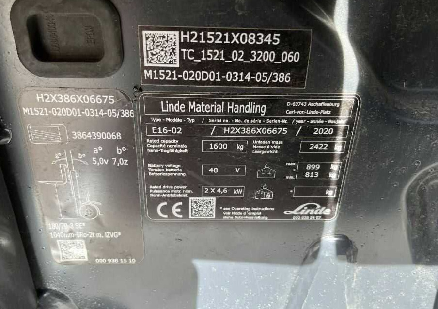 Linde E16-02 - Электропогрузчик: фото 4 Linde E16-02 - Электропогрузчик: фото 4