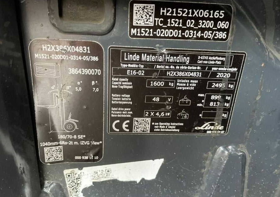 Linde E16-02 - Электропогрузчик: фото 4 Linde E16-02 - Электропогрузчик: фото 4