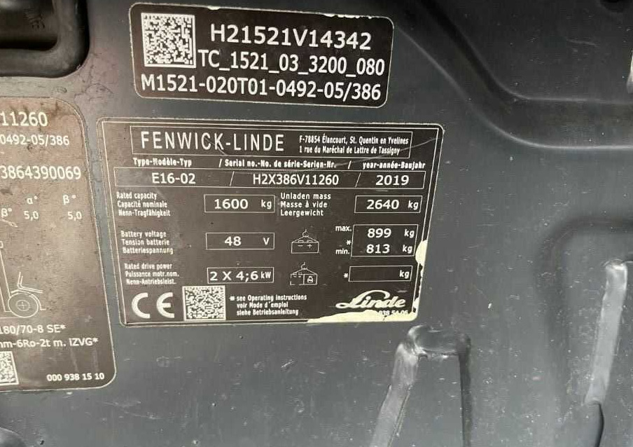 Linde E16-02 - Электропогрузчик: фото 4 Linde E16-02 - Электропогрузчик: фото 4