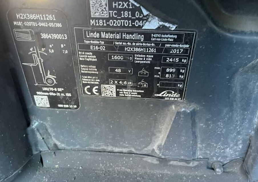 Linde E16-02 - Электропогрузчик: фото 4 Linde E16-02 - Электропогрузчик: фото 4