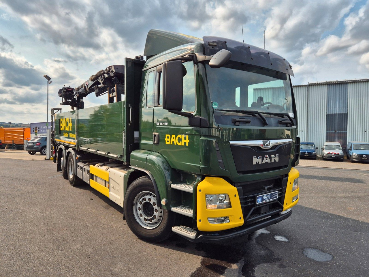 MAN TGS 26.420 6x2-4 LL Hiab 177K PRO 2 Stück - Грузовик бортовой/ Платформа, Автоманипулятор: фото 3 MAN TGS 26.420 6x2-4 LL Hiab 177K PRO 2 Stück - Грузовик бортовой/ Платформа, Автоманипулятор: фото 3