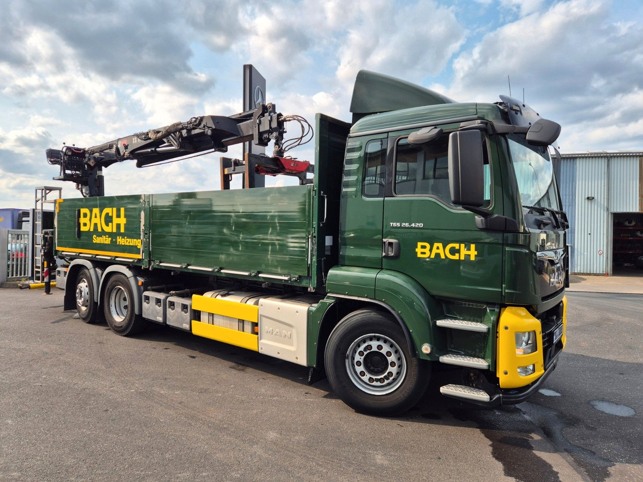 MAN TGS 26.420 6x2-4 LL Hiab 177K PRO 2 Stück - Грузовик бортовой/ Платформа, Автоманипулятор: фото 4 MAN TGS 26.420 6x2-4 LL Hiab 177K PRO 2 Stück - Грузовик бортовой/ Платформа, Автоманипулятор: фото 4