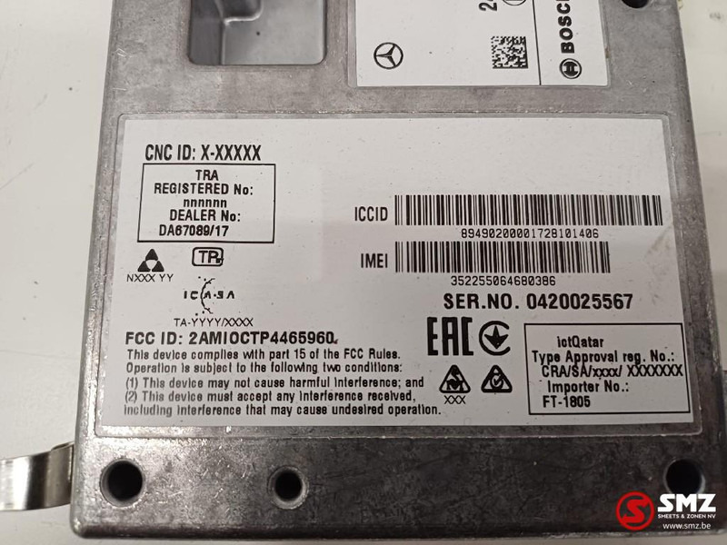 Mercedes-Benz Occ ECU telematica besturingseenheid Mercedes - Блок управления для Грузовиков: фото 3 Mercedes-Benz Occ ECU telematica besturingseenheid Mercedes - Блок управления для Грузовиков: фото 3