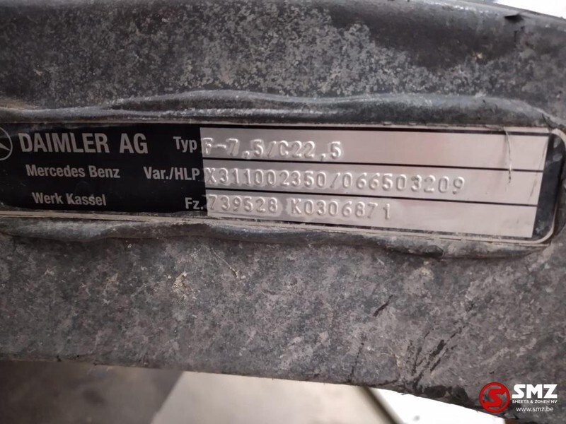 Mercedes-Benz Occ vooras Mercedes Actros MP4 F-7,5/C22,5 A000330 - Рама/ Шасси для Грузовиков: фото 4 Mercedes-Benz Occ vooras Mercedes Actros MP4 F-7,5/C22,5 A000330 - Рама/ Шасси для Грузовиков: фото 4