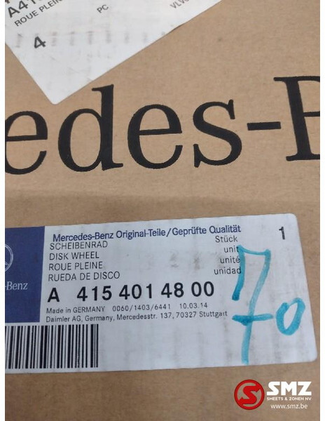 Mercedes-Benz Velg 17,5" 44x44x19cm mercedes a4154014800 - Колесный диск для Грузовиков: фото 3 Mercedes-Benz Velg 17,5" 44x44x19cm mercedes a4154014800 - Колесный диск для Грузовиков: фото 3