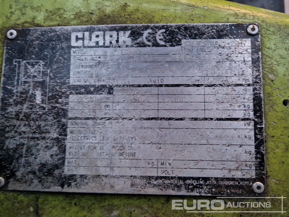 Вилочный погрузчик 2012 Clark G25D: фото 34 Вилочный погрузчик 2012 Clark G25D: фото 34