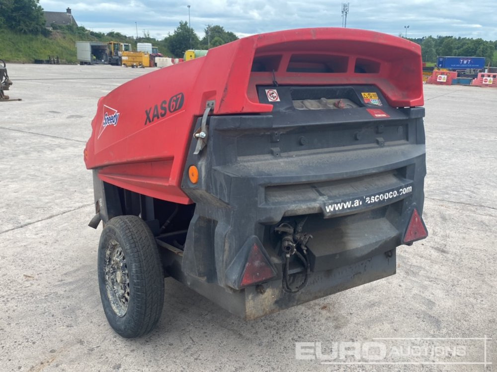 2013 Atlas Copco XAS67 130CFM Single Axle Compressor (Spares) - Воздушный компрессор: фото 3 2013 Atlas Copco XAS67 130CFM Single Axle Compressor (Spares) - Воздушный компрессор: фото 3
