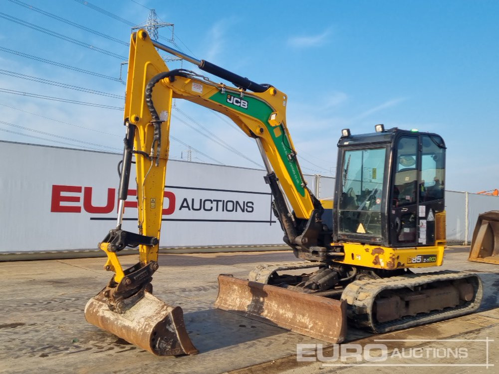 2018 JCB 85Z-1 - Мини-экскаватор: фото 1 2018 JCB 85Z-1 - Мини-экскаватор: фото 1