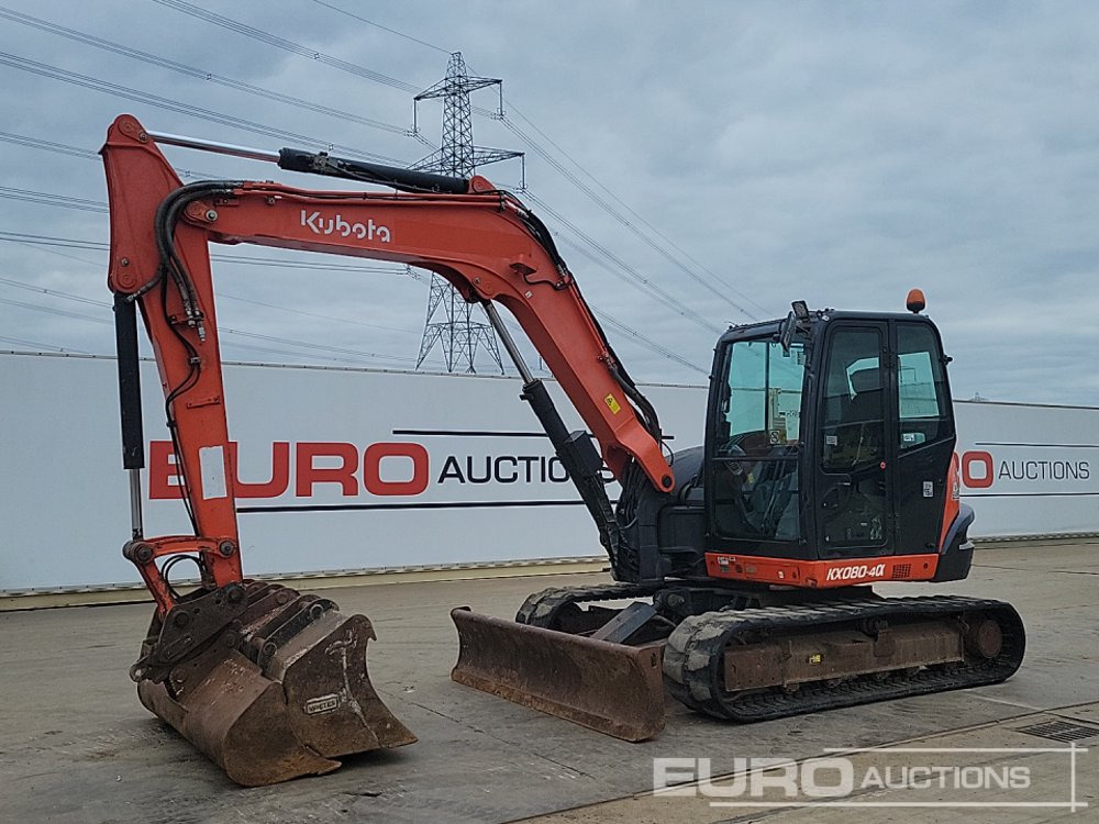 2018 Kubota KX080-4A - Мини-экскаватор: фото 1 2018 Kubota KX080-4A - Мини-экскаватор: фото 1