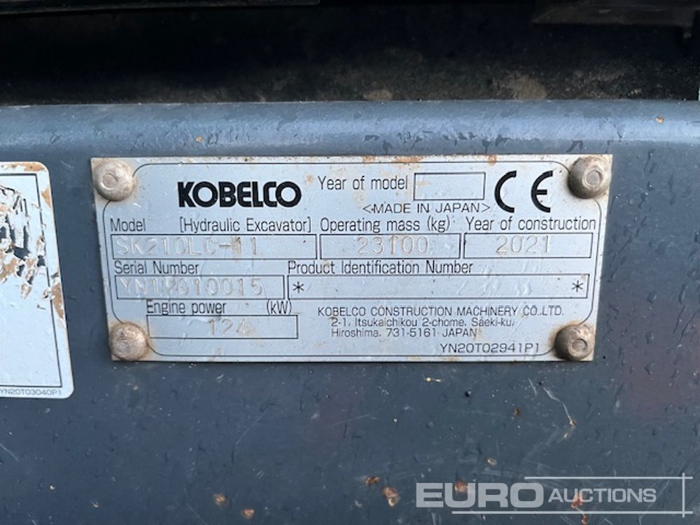 2021 Kobelco SK210LC-11 - Гусеничный экскаватор: фото 4 2021 Kobelco SK210LC-11 - Гусеничный экскаватор: фото 4