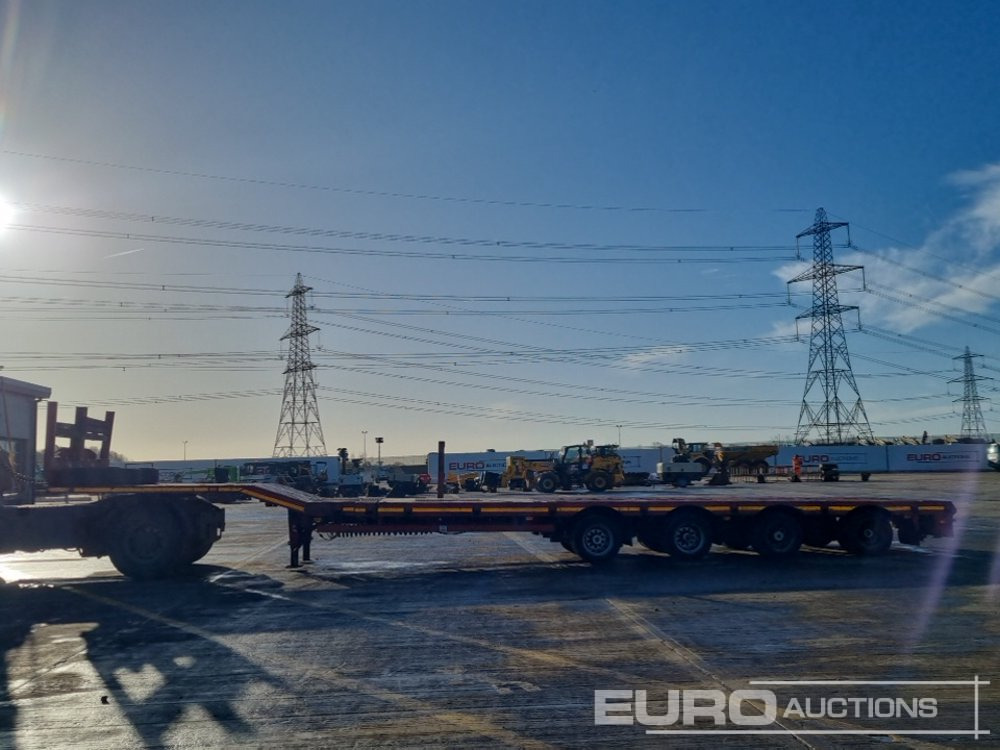 Nooteboom 4 Axle Extendable Low Loader Trailer, Twin Axle Rear Steer, Out Riggers - Грузовик бортовой/ Платформа: фото 2 Nooteboom 4 Axle Extendable Low Loader Trailer, Twin Axle Rear Steer, Out Riggers - Грузовик бортовой/ Платформа: фото 2