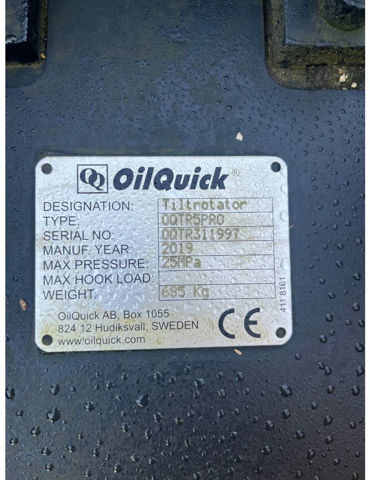 OILQUICK DEUTSCHLAND GMBH ROTOTILT/R5 /OILQUIK/OK60 - Тилтротатор: фото 5 OILQUICK DEUTSCHLAND GMBH ROTOTILT/R5 /OILQUIK/OK60 - Тилтротатор: фото 5