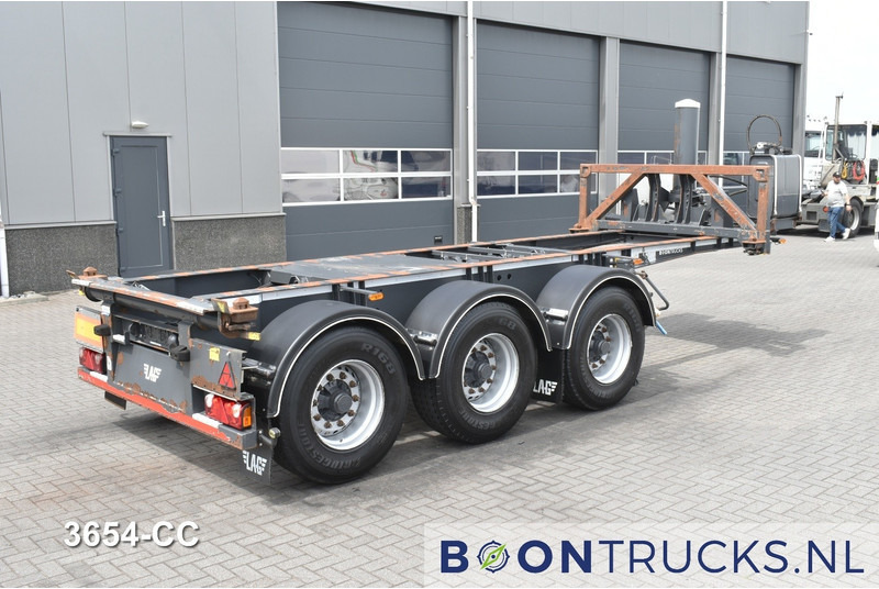 LAG O-3-CC | 20ft TIPPING CHASSIS * 24v SELF SUPPORT * LIFT AXLE * BPW / DISC - Полуприцеп-контейнеровоз/ Сменный кузов: фото 1 LAG O-3-CC | 20ft TIPPING CHASSIS * 24v SELF SUPPORT * LIFT AXLE * BPW / DISC - Полуприцеп-контейнеровоз/ Сменный кузов: фото 1