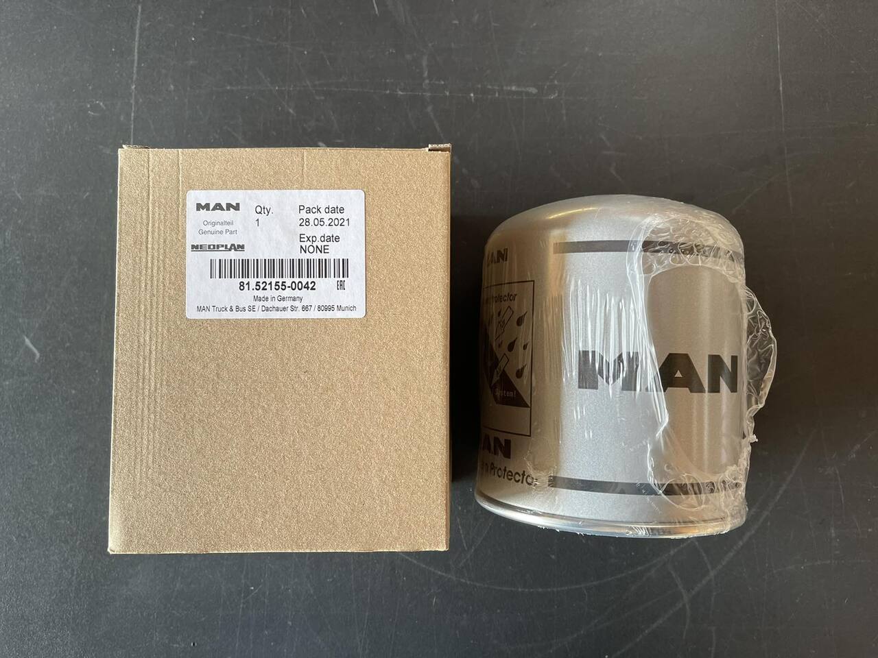 MAN AIR DRYER CARTRIDGE WITH OIL TRAP 81.52155-0042 - Отопление/ Вентиляция для Грузовиков: фото 1 MAN AIR DRYER CARTRIDGE WITH OIL TRAP 81.52155-0042 - Отопление/ Вентиляция для Грузовиков: фото 1