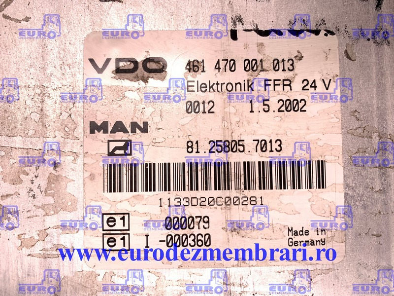 CALCULATOR KIT PORNIRE MAN TGA D28 510CP 0281001761 - Блок управления для Грузовиков: фото 3 CALCULATOR KIT PORNIRE MAN TGA D28 510CP 0281001761 - Блок управления для Грузовиков: фото 3