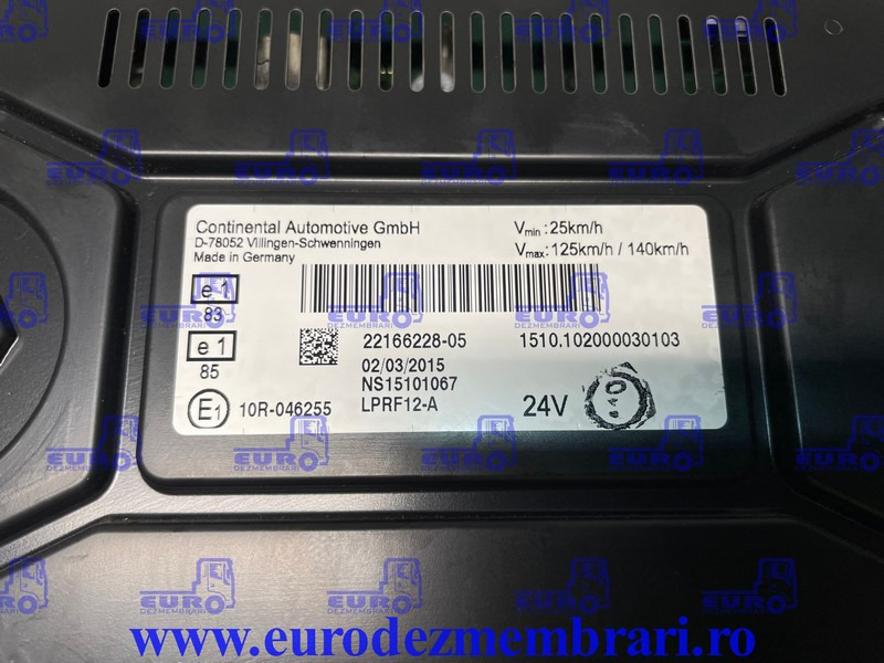 ELEMENT BORD CEAS BORD RENAULT T 22166228, 22224253 - Приборная панель для Грузовиков: фото 3 ELEMENT BORD CEAS BORD RENAULT T 22166228, 22224253 - Приборная панель для Грузовиков: фото 3