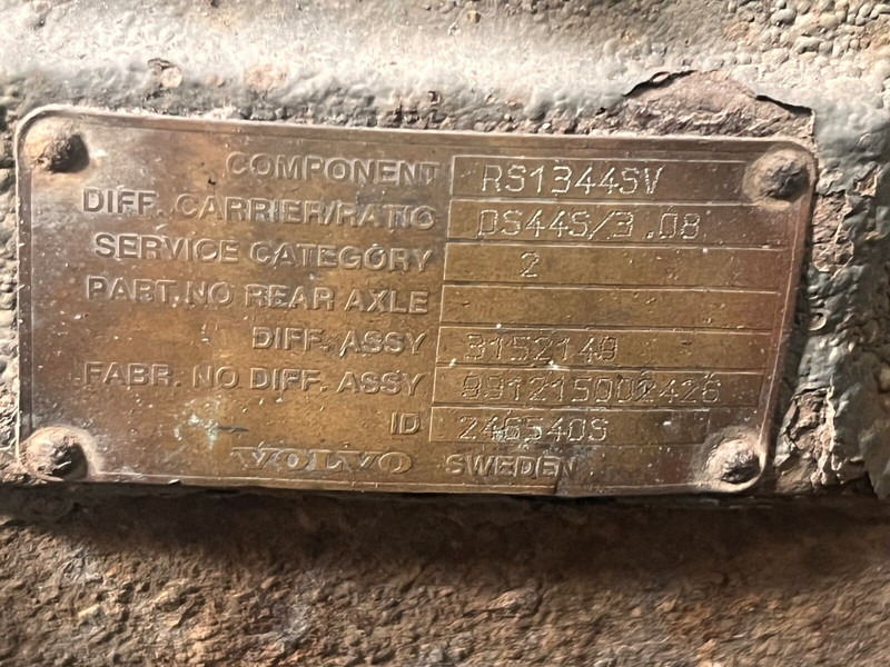 Volvo RS1344SV - Дифференциал: фото 2 Volvo RS1344SV - Дифференциал: фото 2