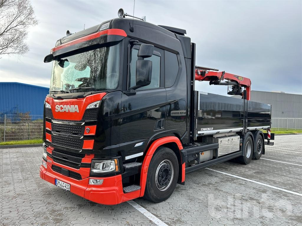 Scania R 460 B6x2*4NB Baustoffpritsche & Palfinger PK 22.001 L TEC7 Ladekran - Грузовик бортовой/ Платформа, Автоманипулятор: фото 1 Scania R 460 B6x2*4NB Baustoffpritsche & Palfinger PK 22.001 L TEC7 Ladekran - Грузовик бортовой/ Платформа, Автоманипулятор: фото 1