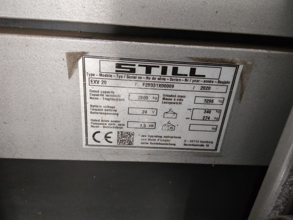 Still EXV20 - Штабелер: фото 5 Still EXV20 - Штабелер: фото 5