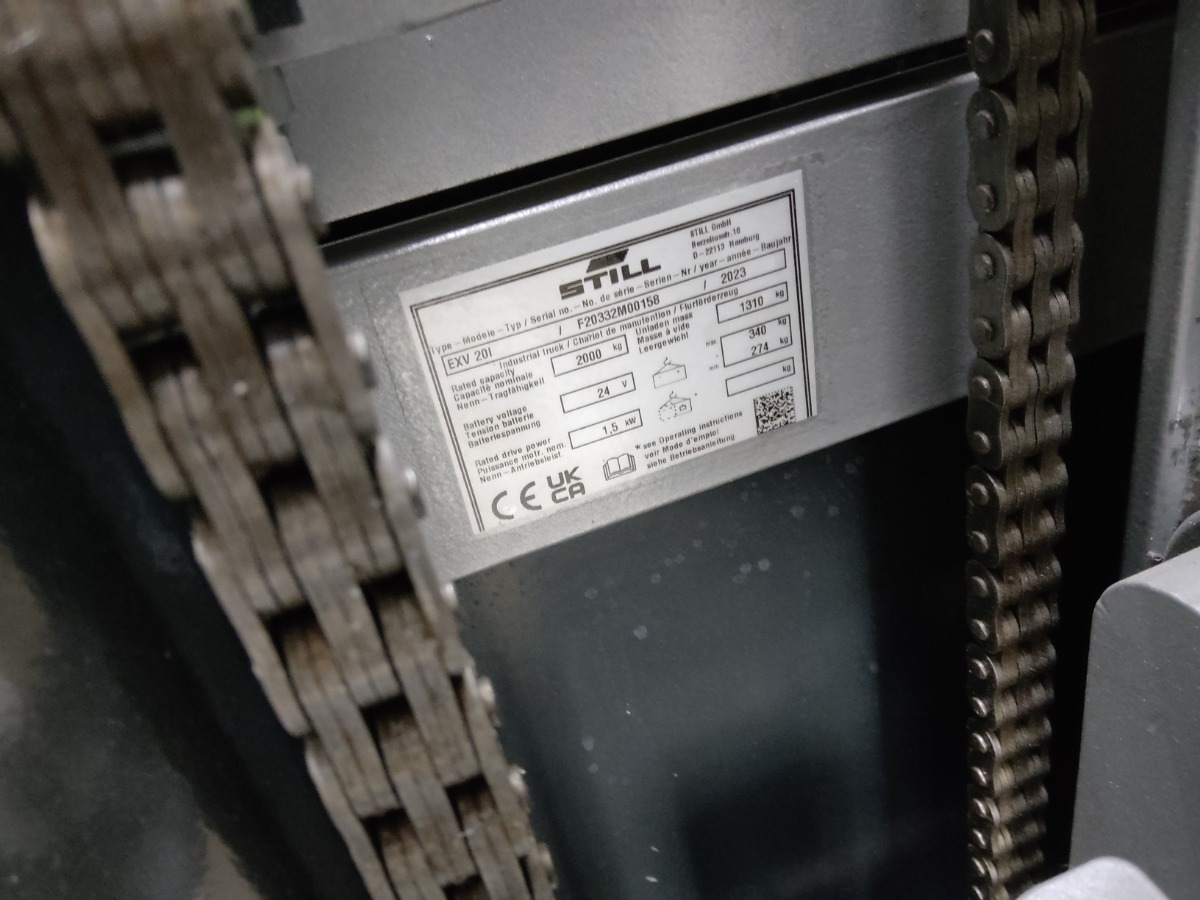 Still EXV20I/BATT.NEU - Штабелер: фото 5 Still EXV20I/BATT.NEU - Штабелер: фото 5