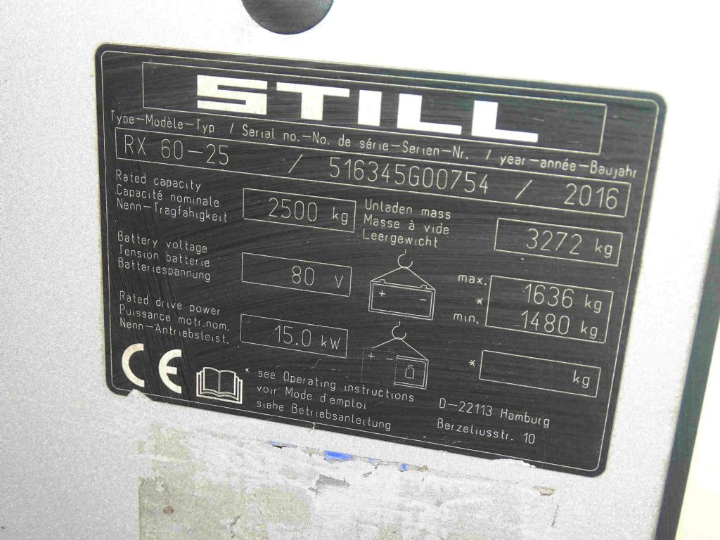 Still RX60-25 - Электропогрузчик: фото 5 Still RX60-25 - Электропогрузчик: фото 5