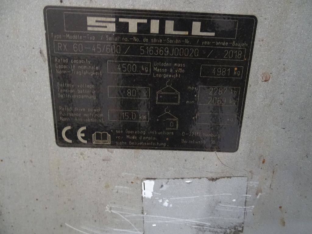 Электропогрузчик Still RX60-45/600: фото 7 Электропогрузчик Still RX60-45/600: фото 7
