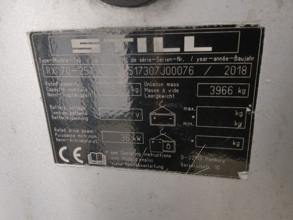 Still RX70-25T - Вилочный погрузчик: фото 5 Still RX70-25T - Вилочный погрузчик: фото 5