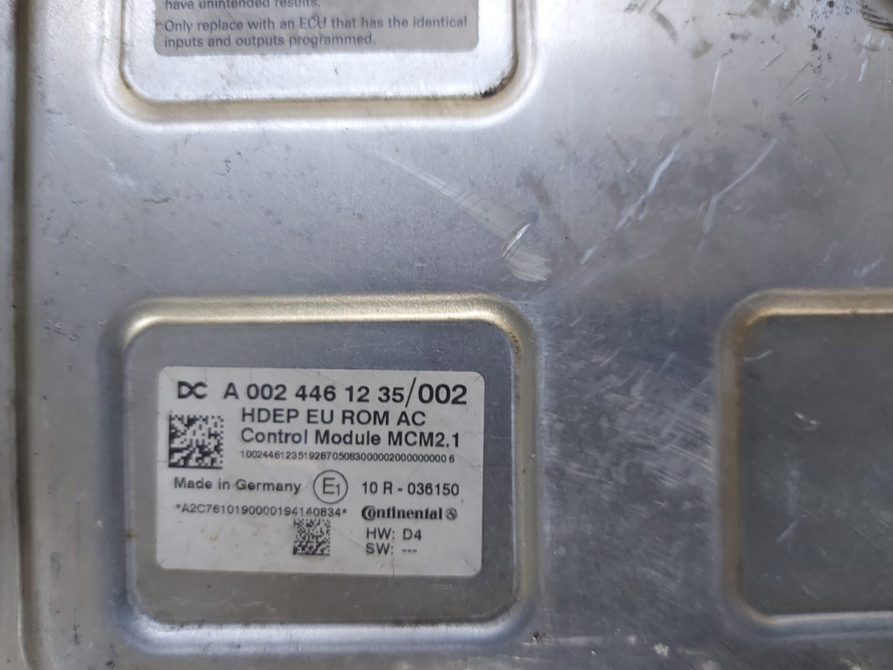 MCM2 MCM2.1 Mercedes Actros MP4 Atego Antos A0024461235 Reconditioned - Блок управления для Грузовиков: фото 5 MCM2 MCM2.1 Mercedes Actros MP4 Atego Antos A0024461235 Reconditioned - Блок управления для Грузовиков: фото 5