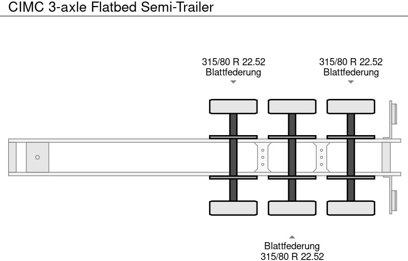 Новый Полуприцеп бортовой/ Платформа CIMC 3-axle Flatbed Semi-Trailer: фото 19