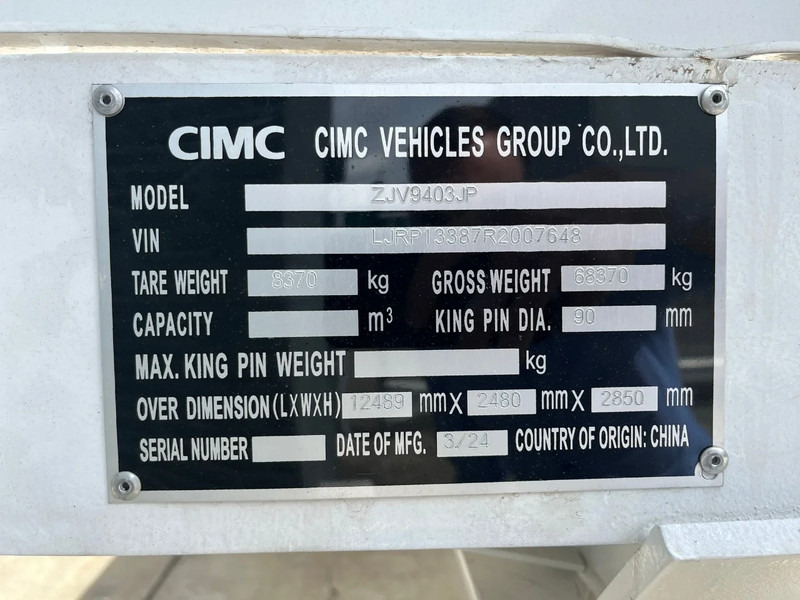 Новый Полуприцеп бортовой/ Платформа CIMC 3-axle Flatbed Semi-Trailer: фото 18