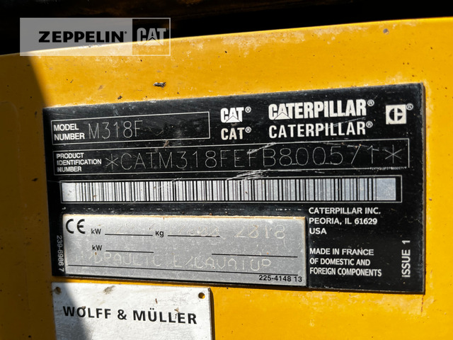 Колёсный экскаватор Cat M318F: фото 38 Колёсный экскаватор Cat M318F: фото 38
