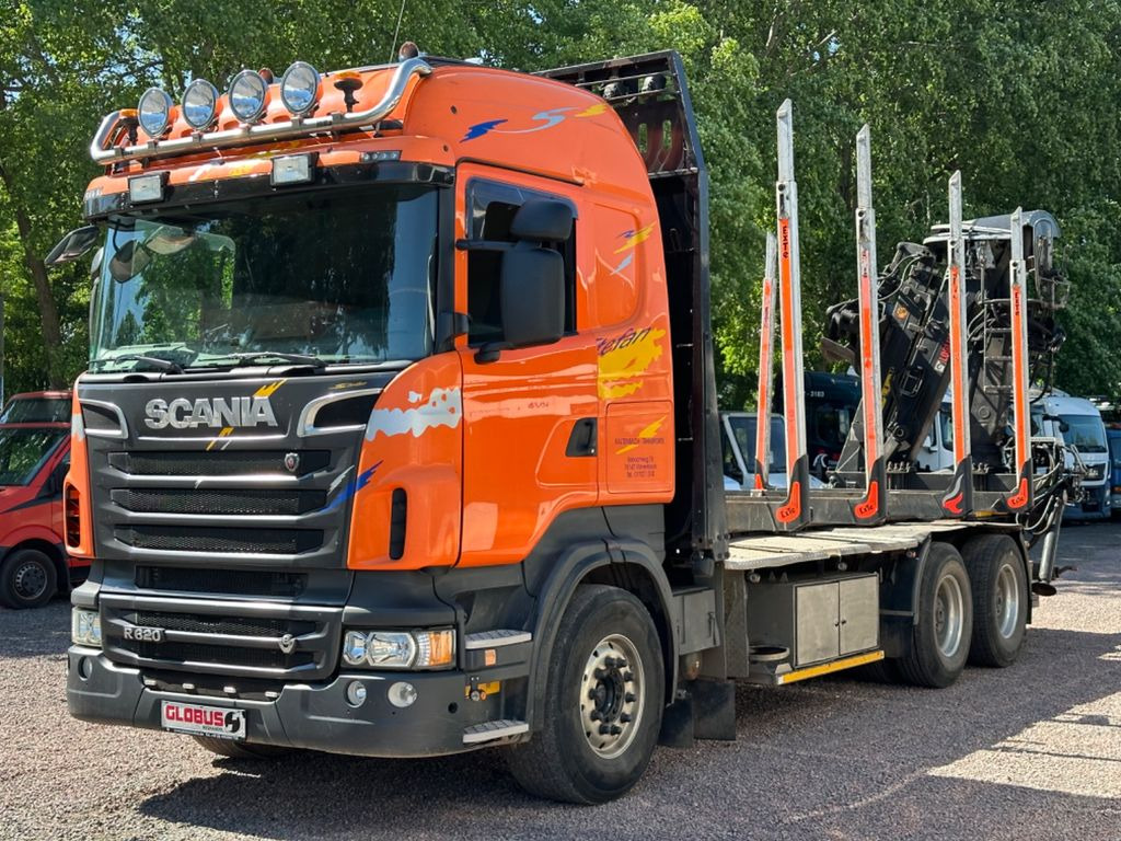 Лесовоз, Автоманипулятор Scania R620 6X4 V8 Holzkran ( Doppel Teleskopkran ): фото 1